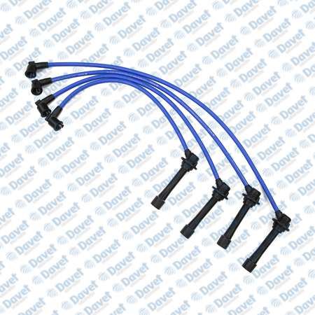 WORG MZ-201 Buji Kablosu Takim Mavi Silikon 7mm Mazda 323 1.8i 16v - 323 Iii 1.6 Lpg`Li Araclara Ozel  ####